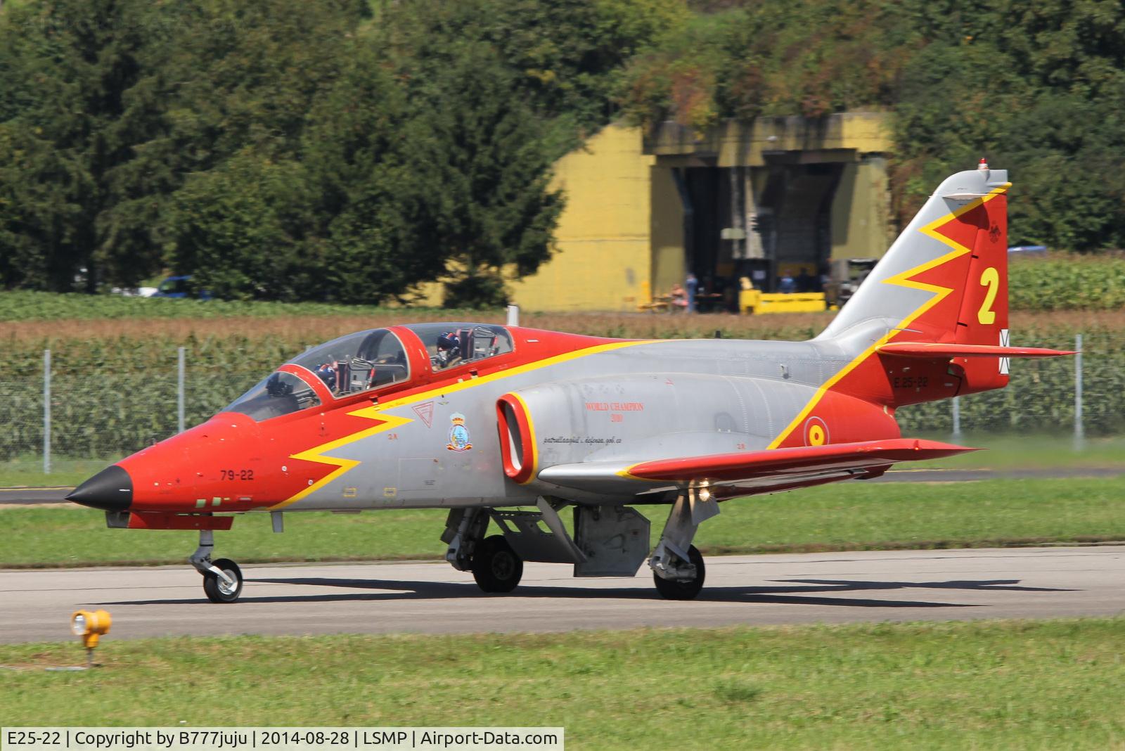 E25-22, CASA C-101EB Aviojet C/N EB01-22-022, at AIR14