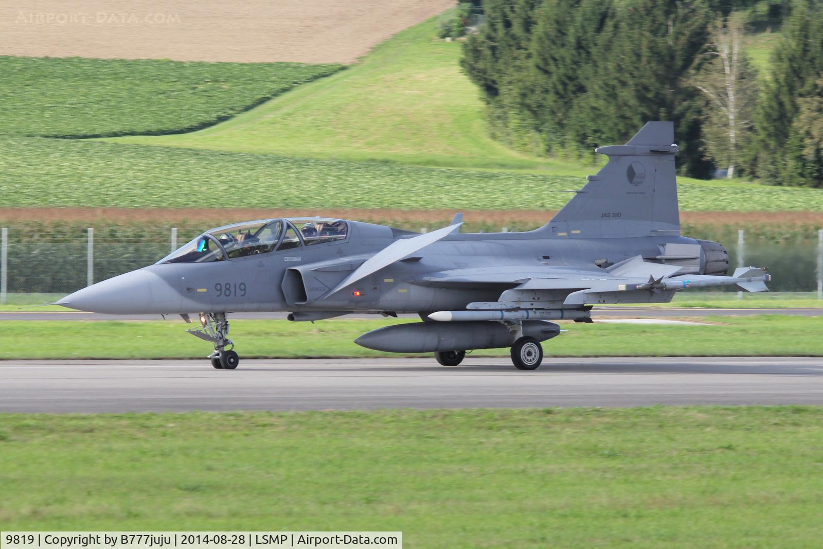 9819, Saab JAS-39D Gripen C/N 39819, at AIR14