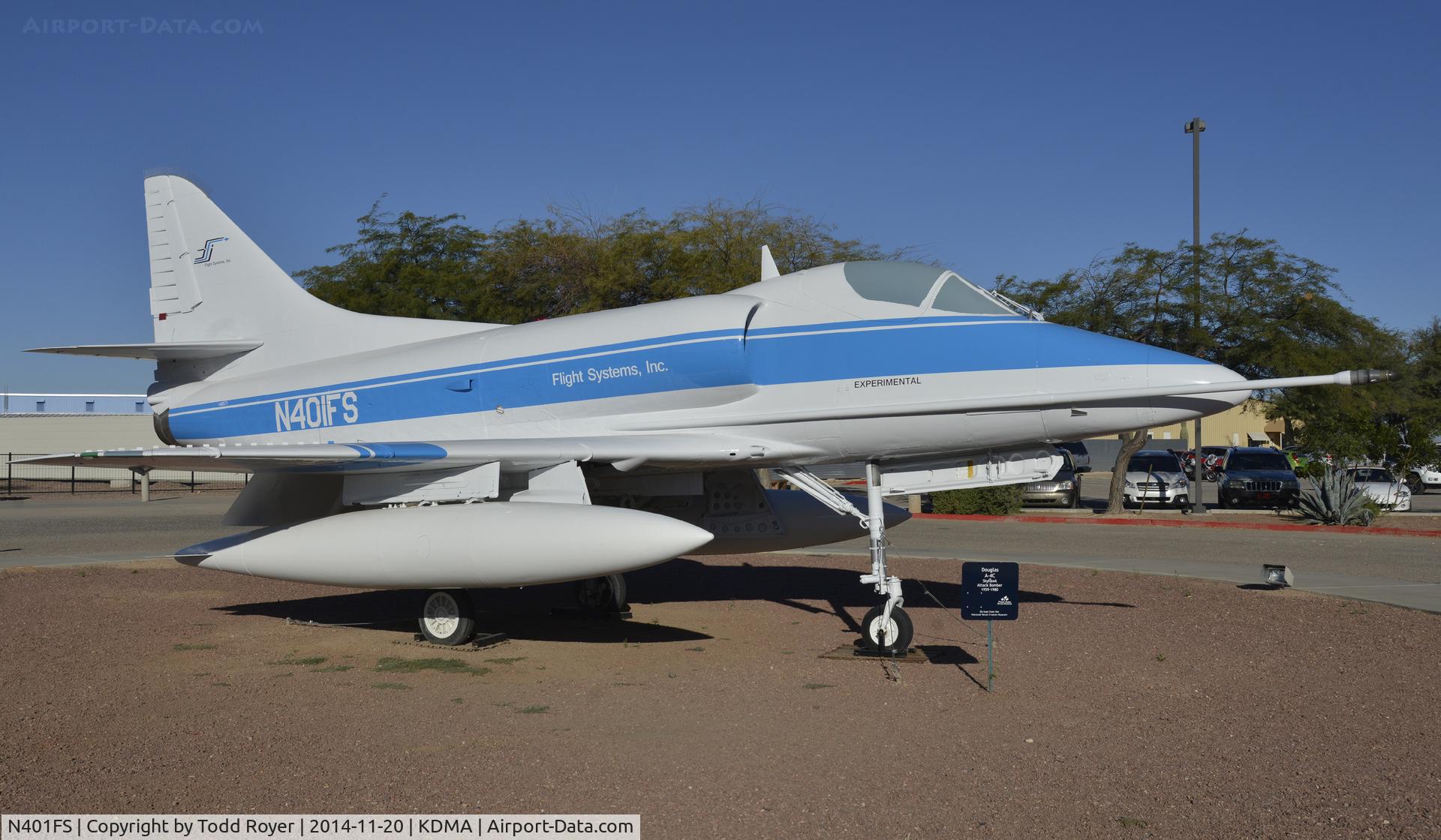 N401FS, 1959 Douglas A-4C Skyhawk C/N 12764, On display at the Pima Air and Space Museum