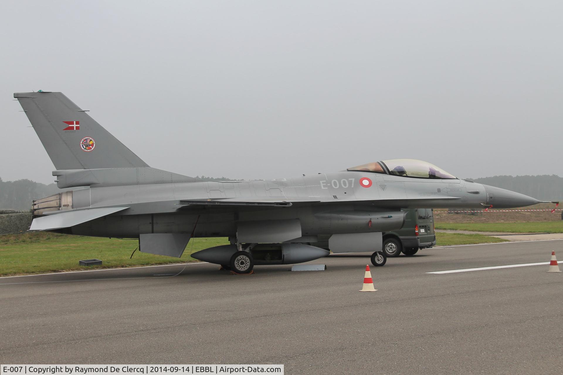 E-007, 1988 Fokker F-16AM Fighting Falcon C/N 6F-50, Kleine Brogel Airshow 2014.