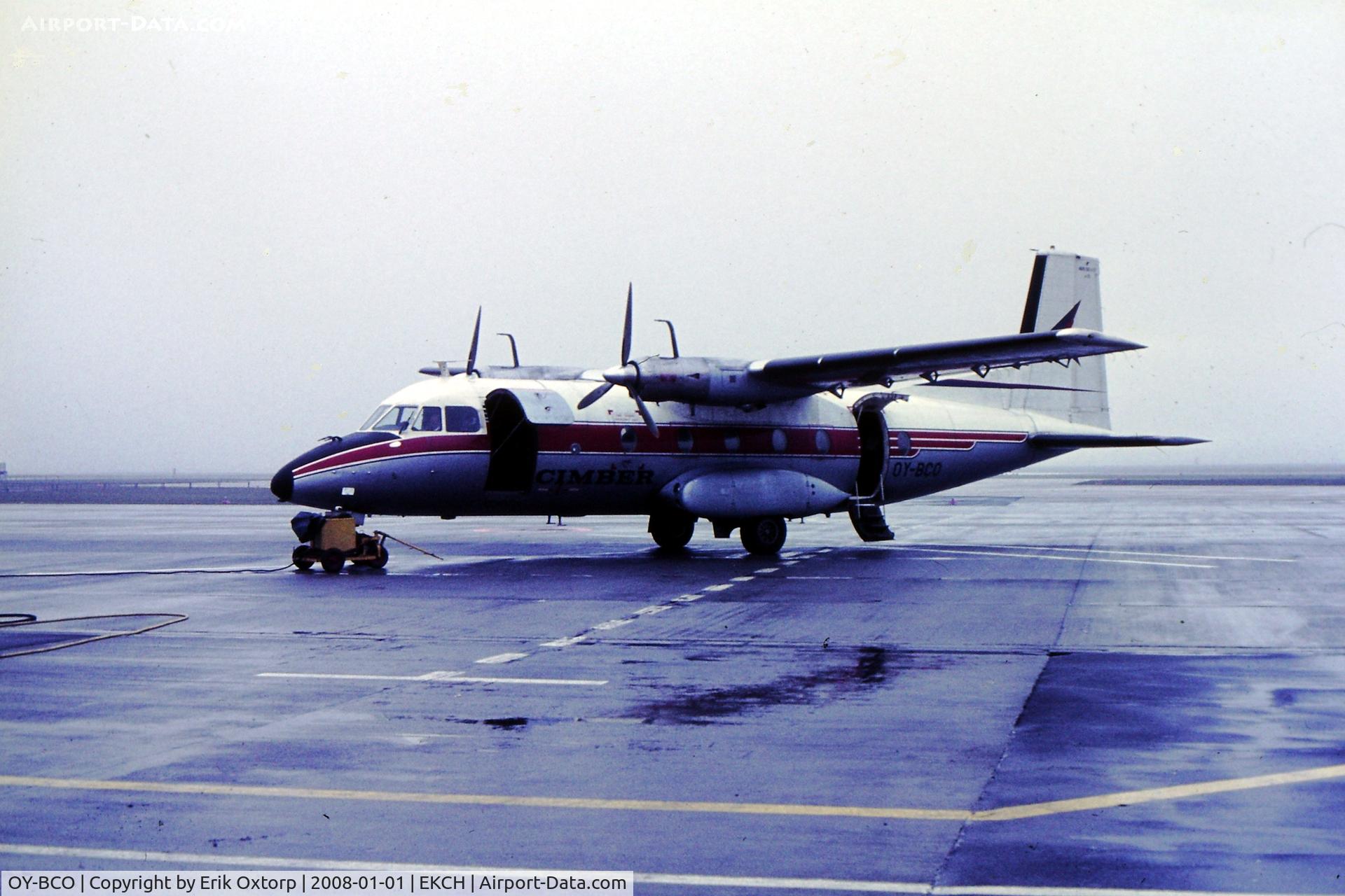 OY-BCO, 1967 Nord 262A C/N 33, OY-BCO in CPH in the 1970's