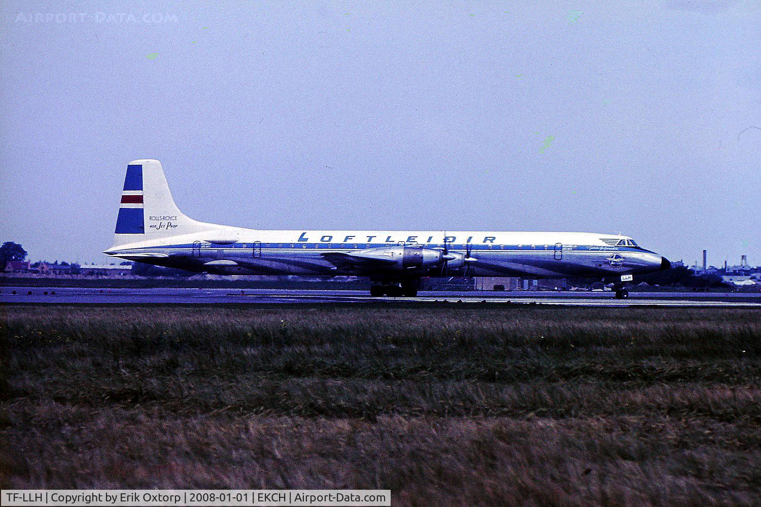 TF-LLH, 1961 Canadair CL-44J C/N 9, TF-LLH in CPH in the 1970's