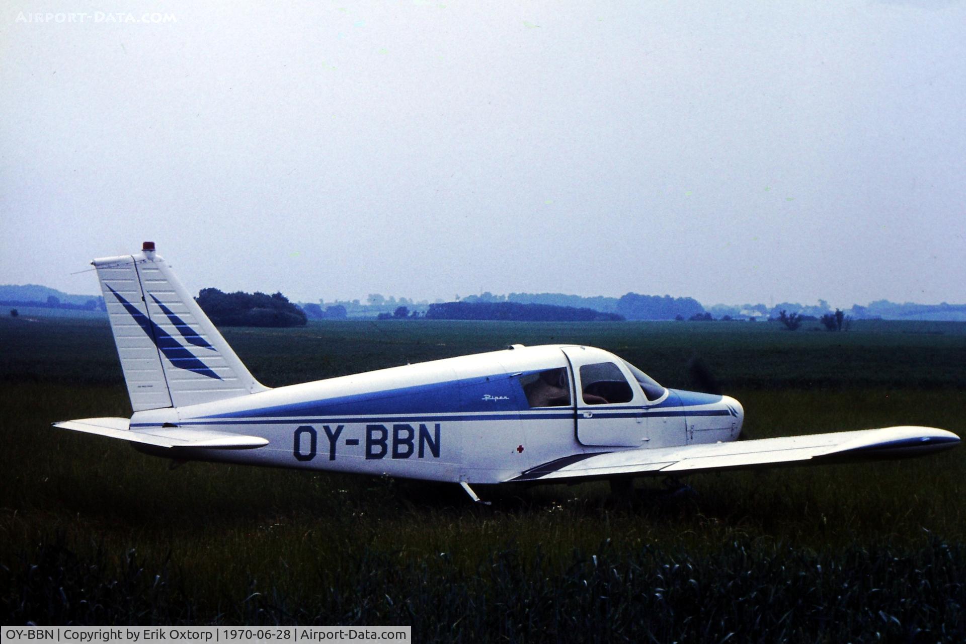 OY-BBN, 1966 Piper PA-28-140 Cherokee Cruiser C/N 28-22502, OY-BBN in Egeskov 28JUN70