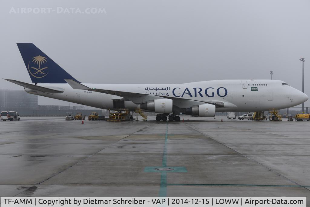 TF-AMM, 1993 Boeing 747-4H6BD SF C/N 25700, Saudia Boeing 747-400