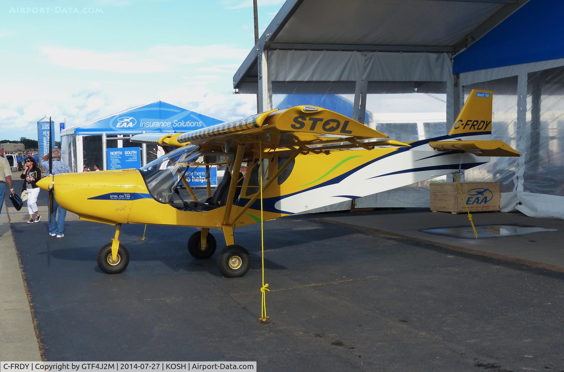 C-FRDY, 2013 Zenair STOL CH-750 C/N 75-8662, C-FRDY  displayed at Oshkosh