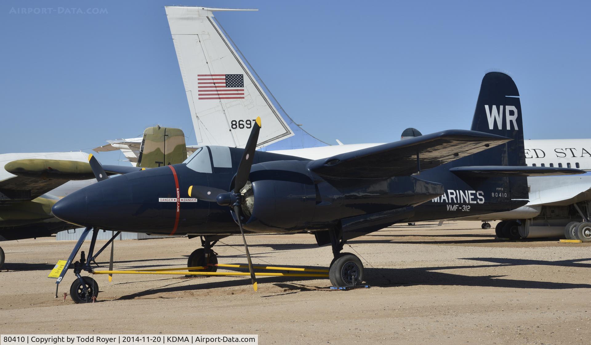 80410, Grumman F7F-3 Tigercat C/N C.152, On display at the Pima Air and Space Museum