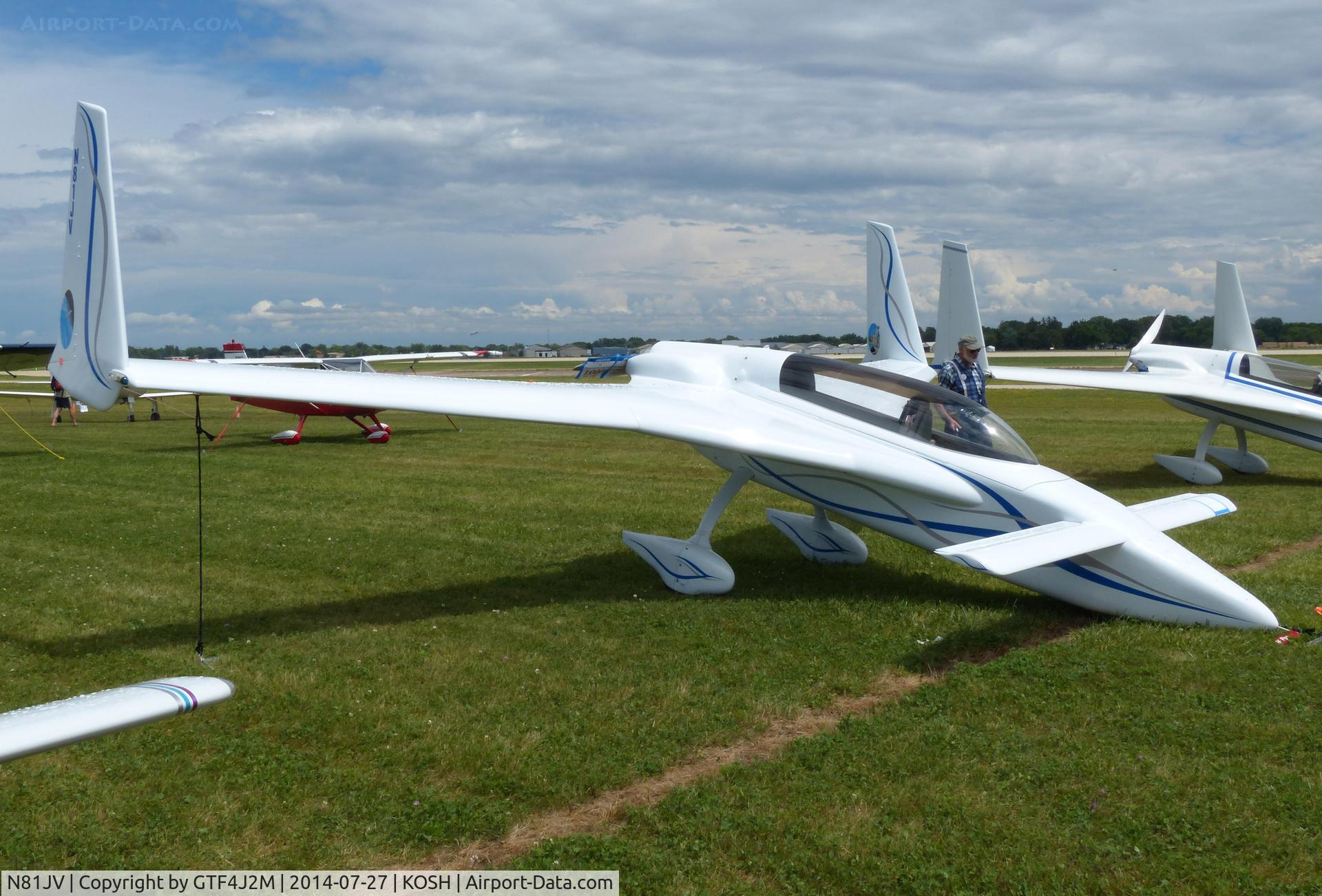 N81JV, 1994 Rutan Long-EZ C/N 1 (N81JV), N81JV  at Oshkosh 27.7.14