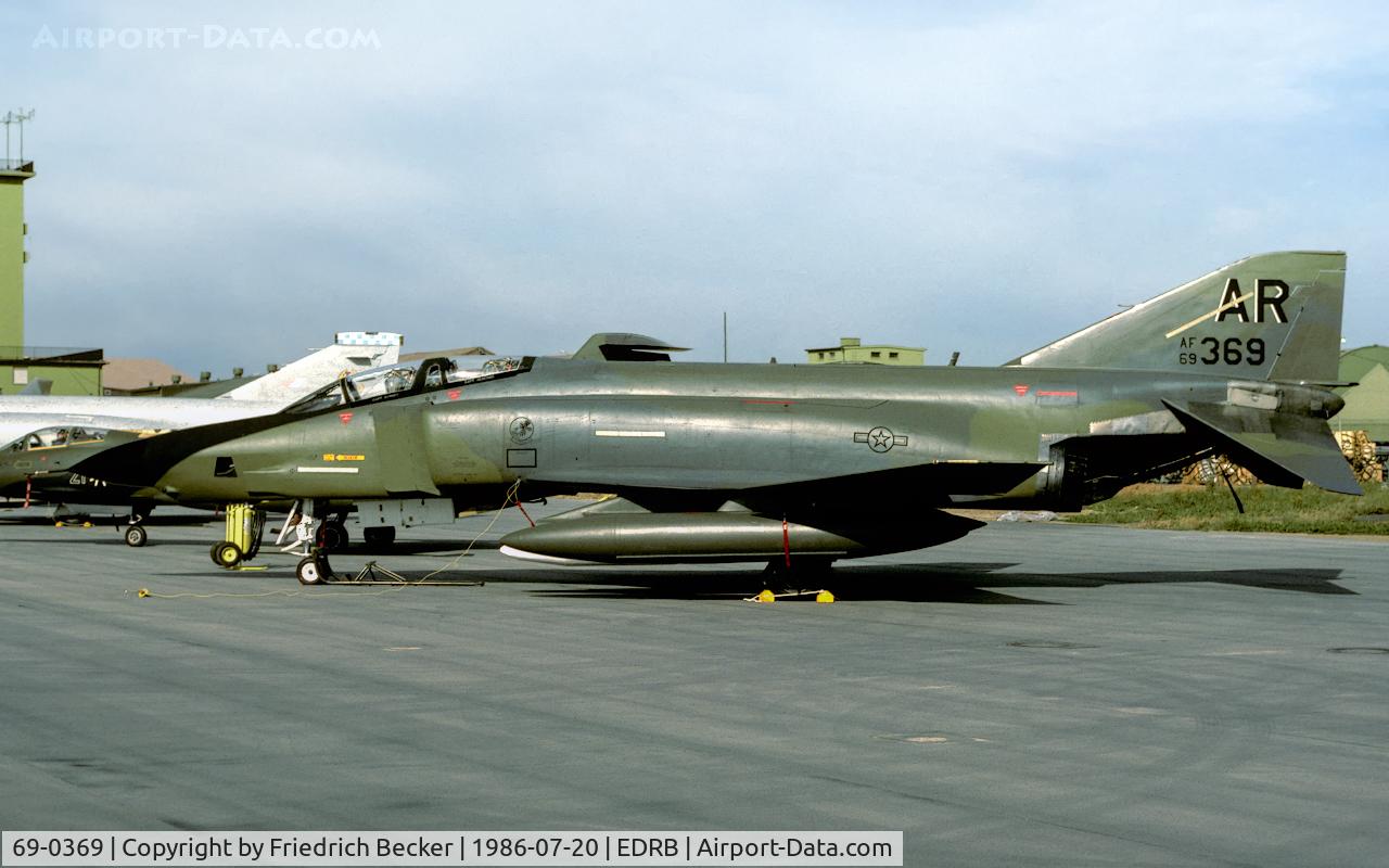 69-0369, 1968 McDonnell Douglas RF-4C Phantom II C/N 3875, Bitburg open house static display