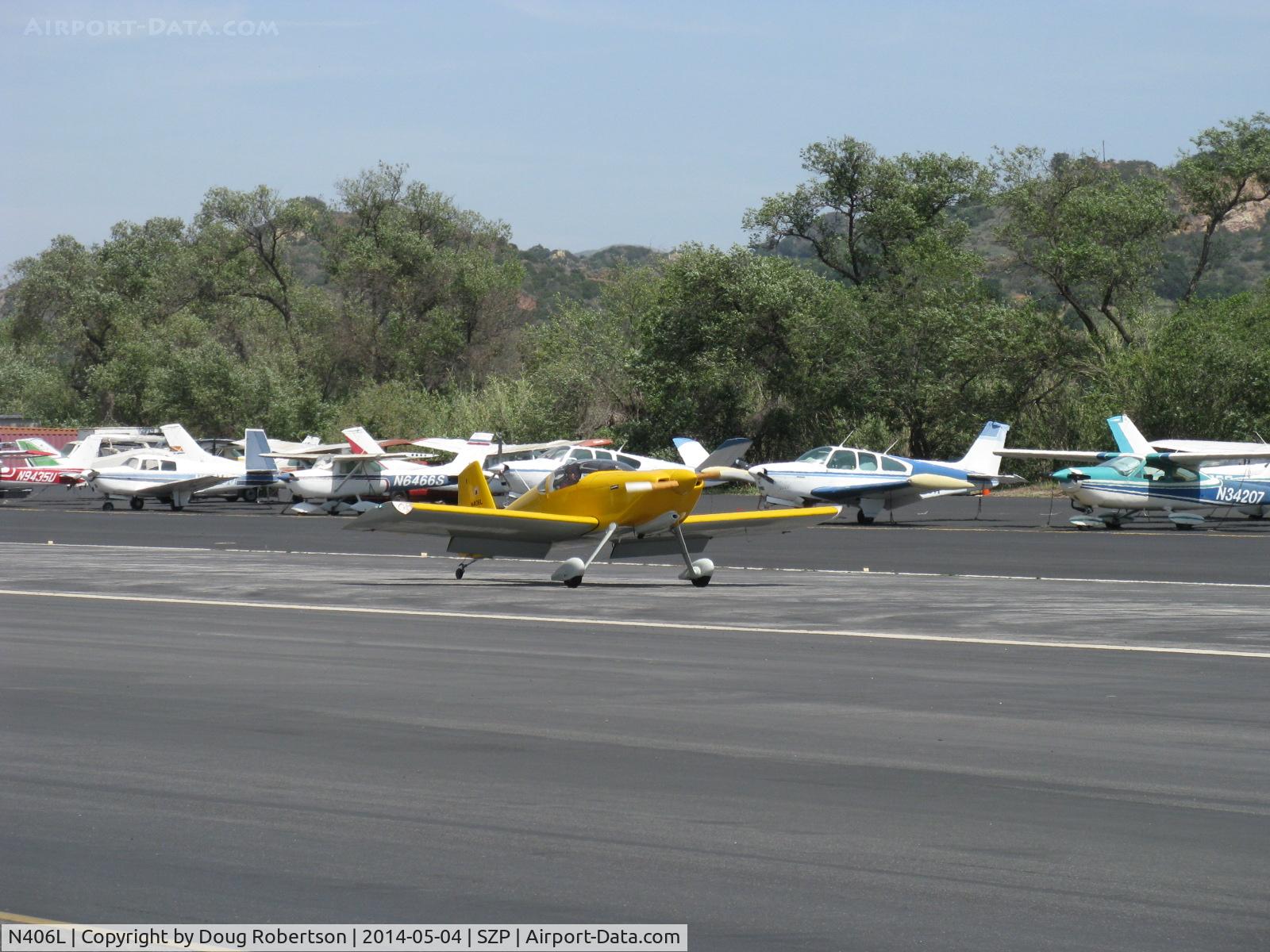 N406L, 2008 Vans RV-6 C/N 936, Provo PROVO 6, Lycoming O-320 160 Hp, landing roll Rwy 22