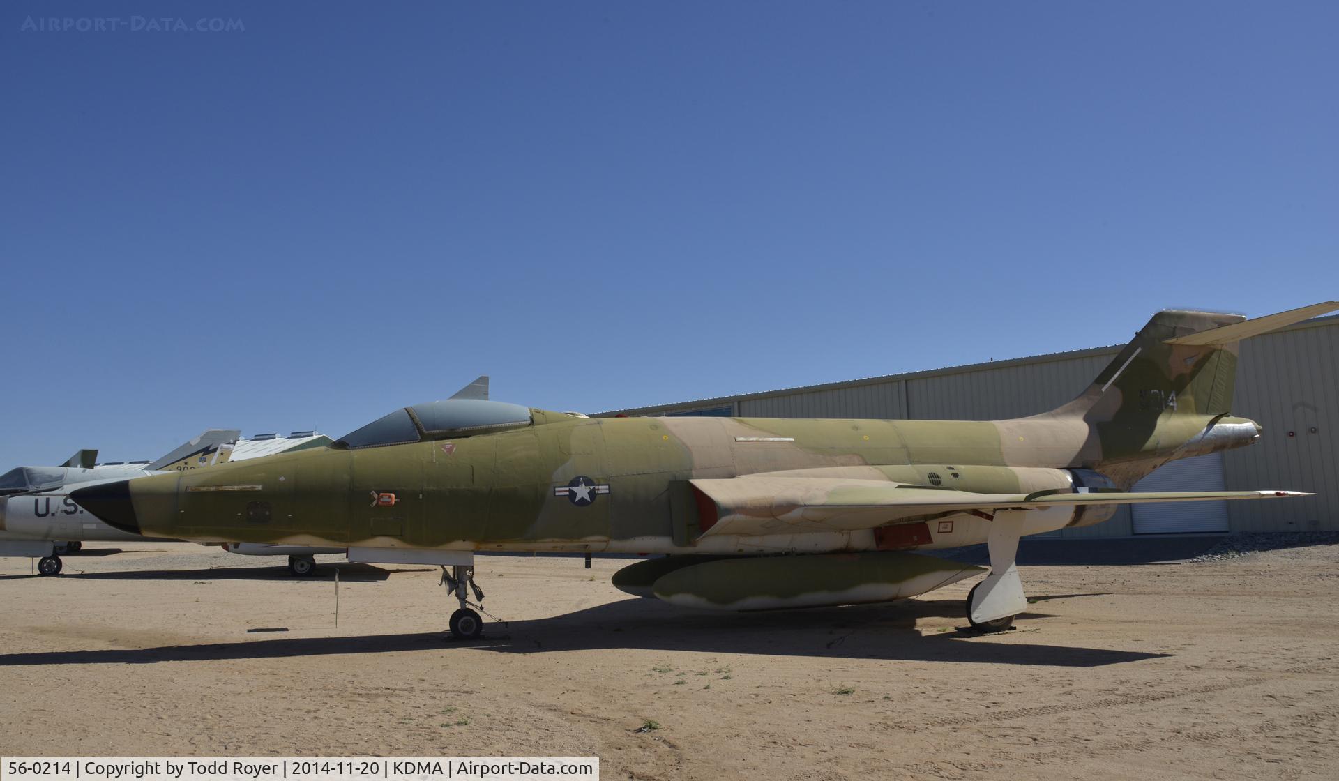 56-0214, 1956 McDonnell RF-101C Voodoo C/N 230, On display at the Pima Air and Space Museum