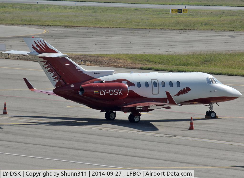 LY-DSK, 2006 Raytheon Hawker 850XP C/N 258811, Parked at the General Aviation area...