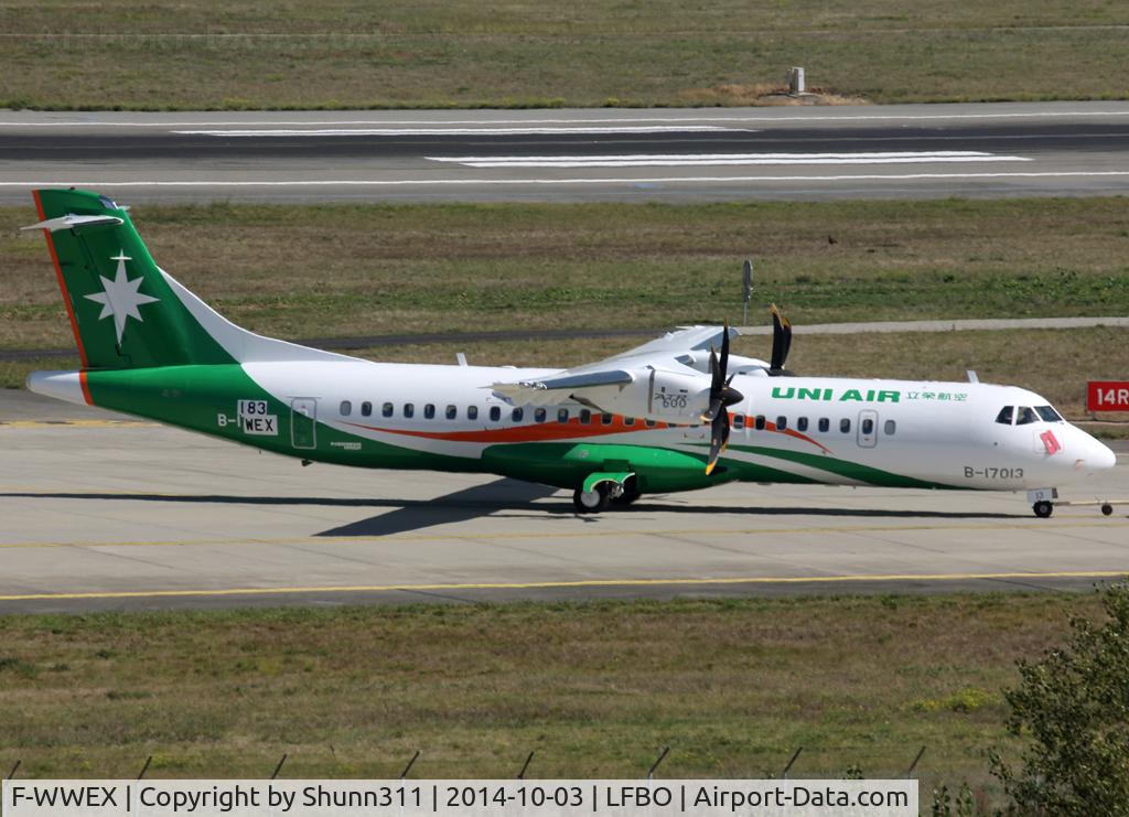 F-WWEX, 2014 ATR 72-600 C/N 1183, C/n 1183 - To be B-17013