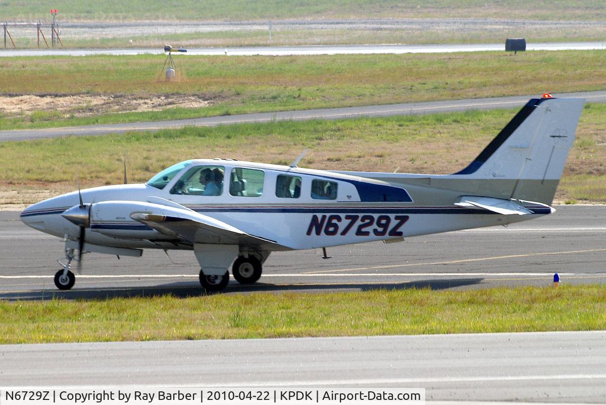 N6729Z, 1980 Beech 58 Baron C/N TH-1109, Beech 58 Baron [TH-1109] Atlanta-Dekalb Peachtree~N 22/04/2010