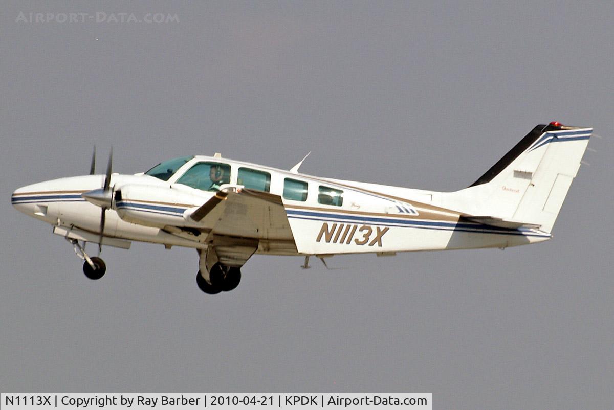 N1113X, 1997 Raytheon Aircraft Company 58 C/N TH-1813, Beech 58 Baron [TH-1813] Atlanta-Dekalb Peachtree~N 21/04/2010