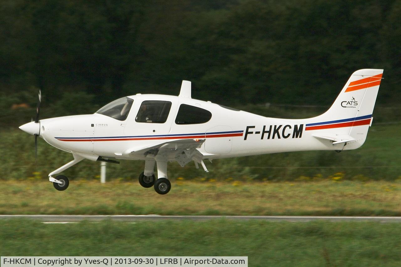 F-HKCM, 2012 Cirrus SR20 C/N 2193, Cirrus SR-20, On final rwy 25L, Brest-Bretagne airport (LFRB-BES)