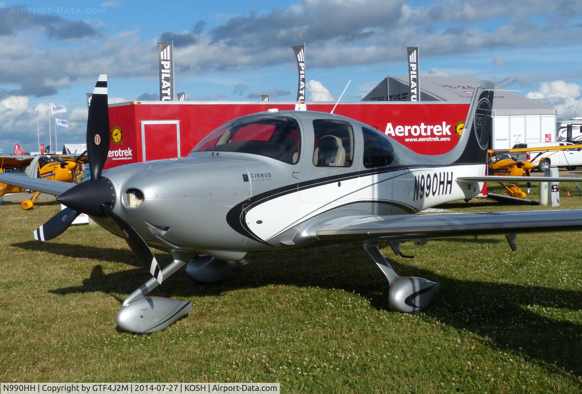 N990HH, 2012 Cirrus SR22T C/N 0354, N990HH   at Oskosh 27.7.14