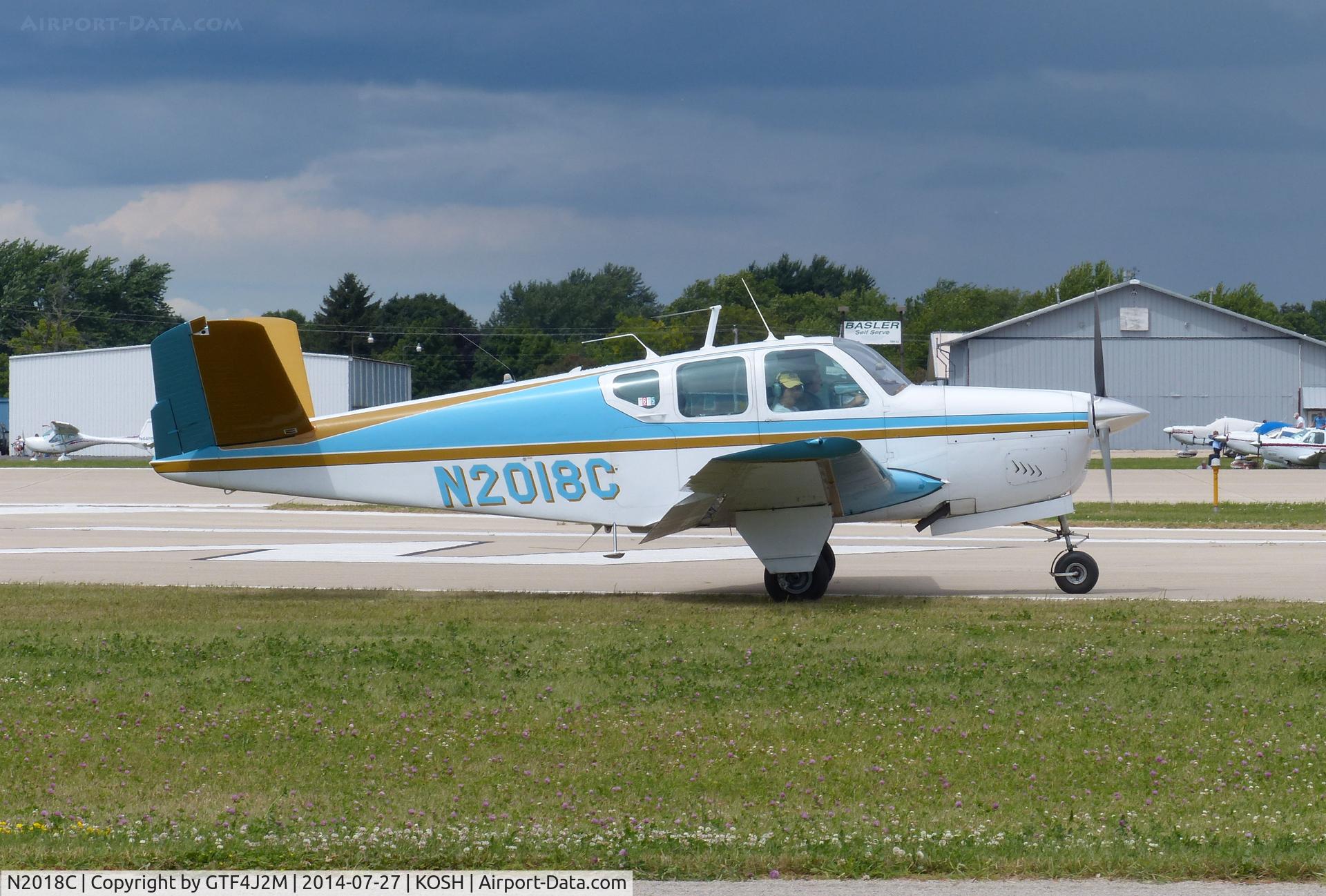 N2018C, 1960 Beech M35 Bonanza C/N D-6498, N2018C   at Oshkosh 27.7.14