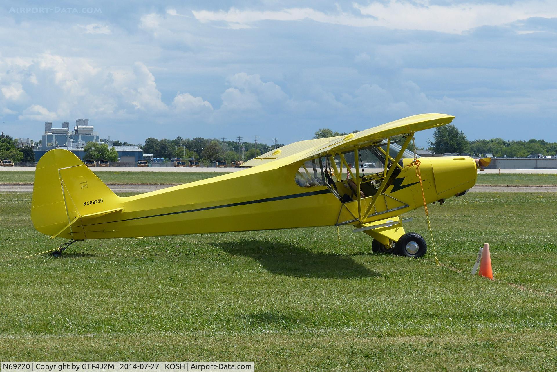 N69220, 2013 Green GA-11 Piper Cub Special C/N 001, N69220   at Oshkosh 27.7.14