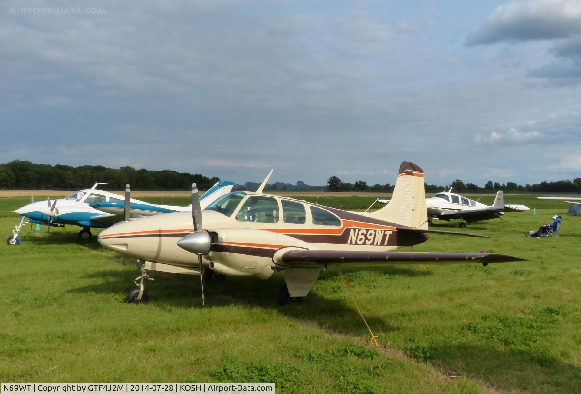 N69WT, 1965 Beech D95A Travel Air C/N TD-637, N69WT   at Oshkosh 28.7.14