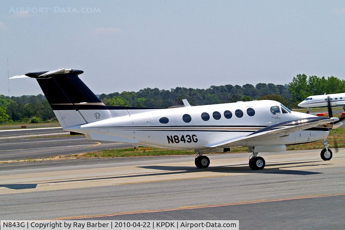 N843G, 1981 Beech 200 C/N BB-843, Beech 200 Super King Air [BB-843] Atlanta-Dekalb Peachtree~N 22/04/2010
