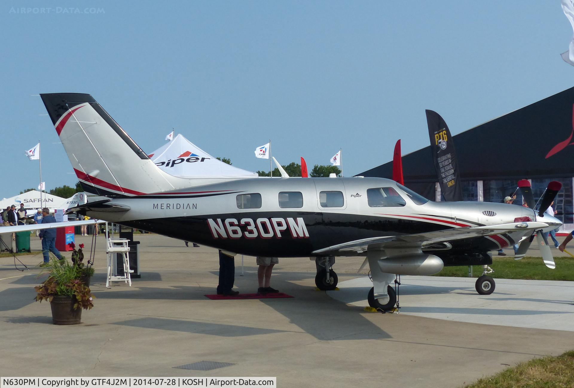 N630PM, 2013 Piper PA-46-500TP Malibu Meridian C/N 4697543, N630PM   at Oshkosh 28.7.14