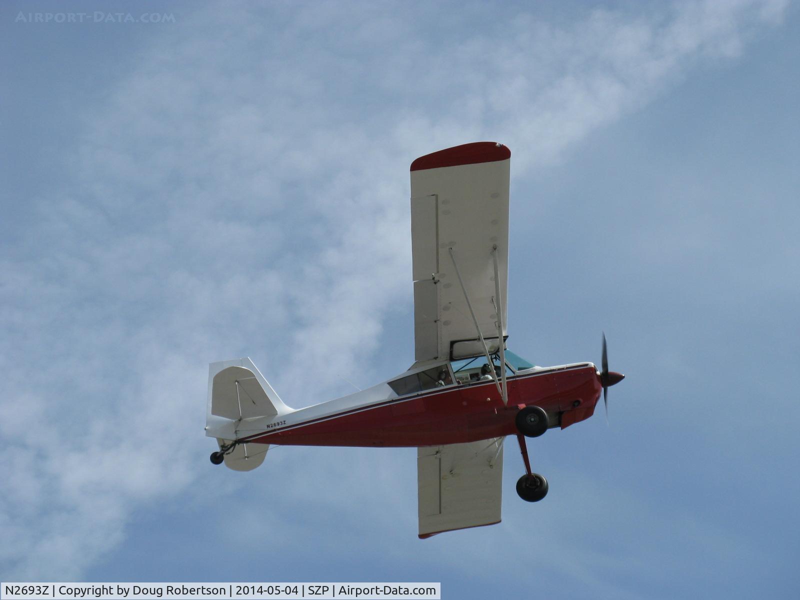 N2693Z, 1978 Bellanca 8GCBC C/N 268-78, 1978 Bellanca 8GCBC SCOUT, Lycoming O&VO-360 180 Hp, takeoff climb Rwy 22