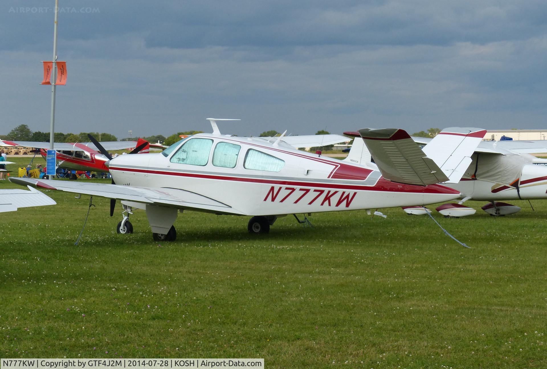 N777KW, 1968 Beech V35A Bonanza C/N D-8892, N777KW   at Oshkosh 28.7.14
