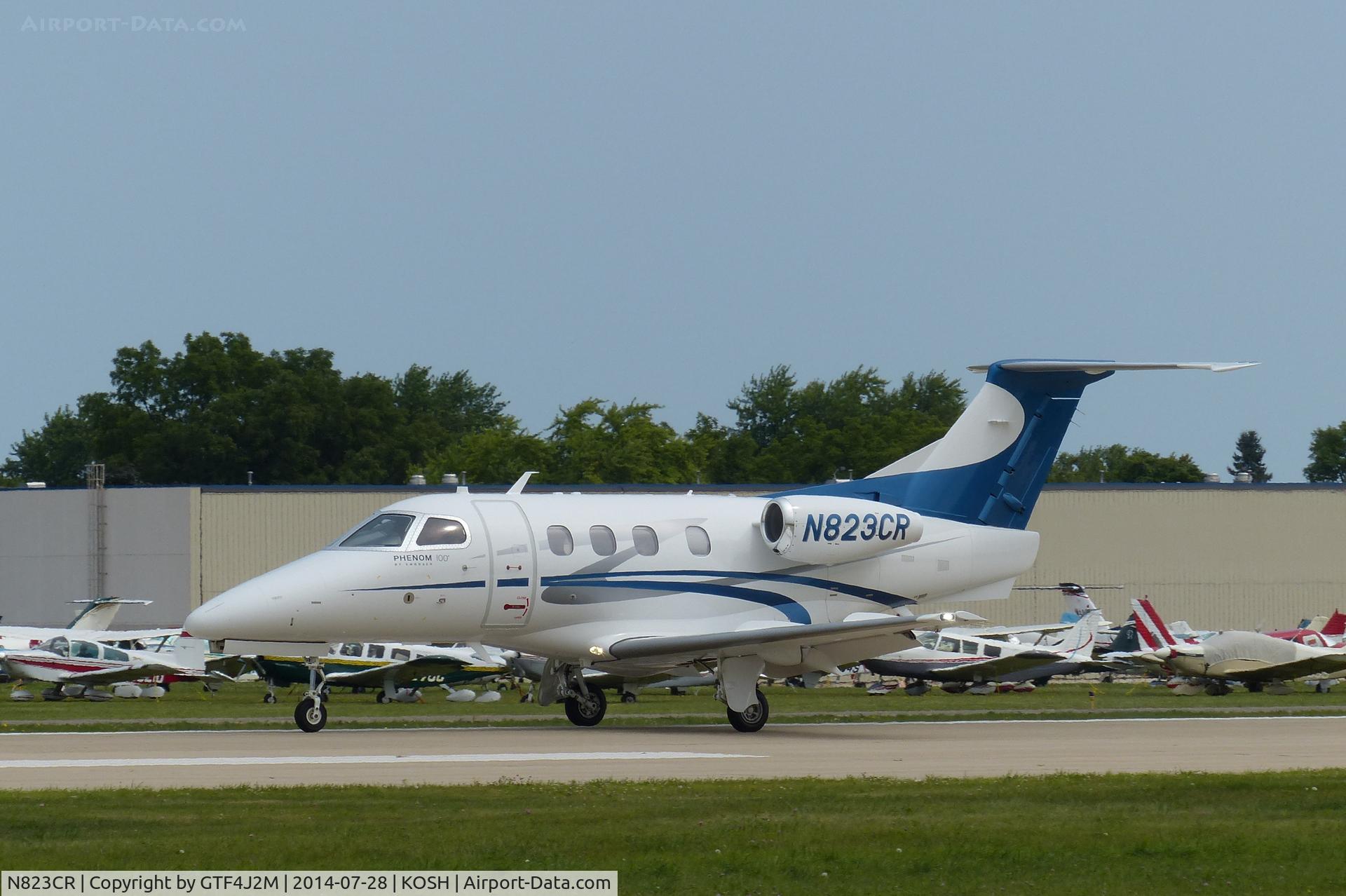 N823CR, 2013 Embraer EMB-500 Phenom 100 C/N 50000316, N823CR   at Oshkosh 28.7.14