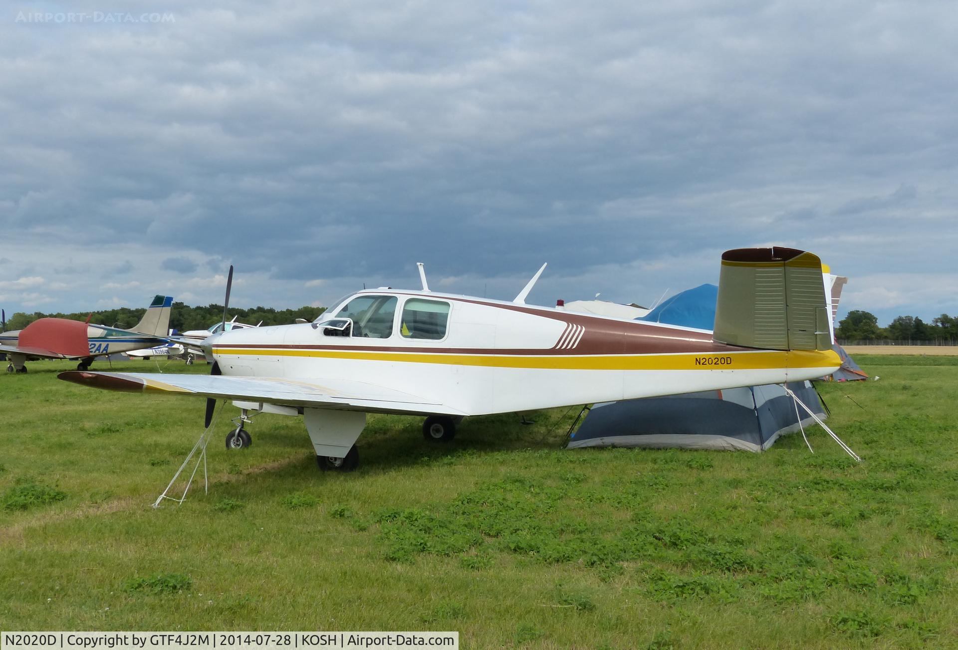 N2020D, 1952 Beech C35 Bonanza C/N D-3371, N2020D   at Oshkosh 28.7.14