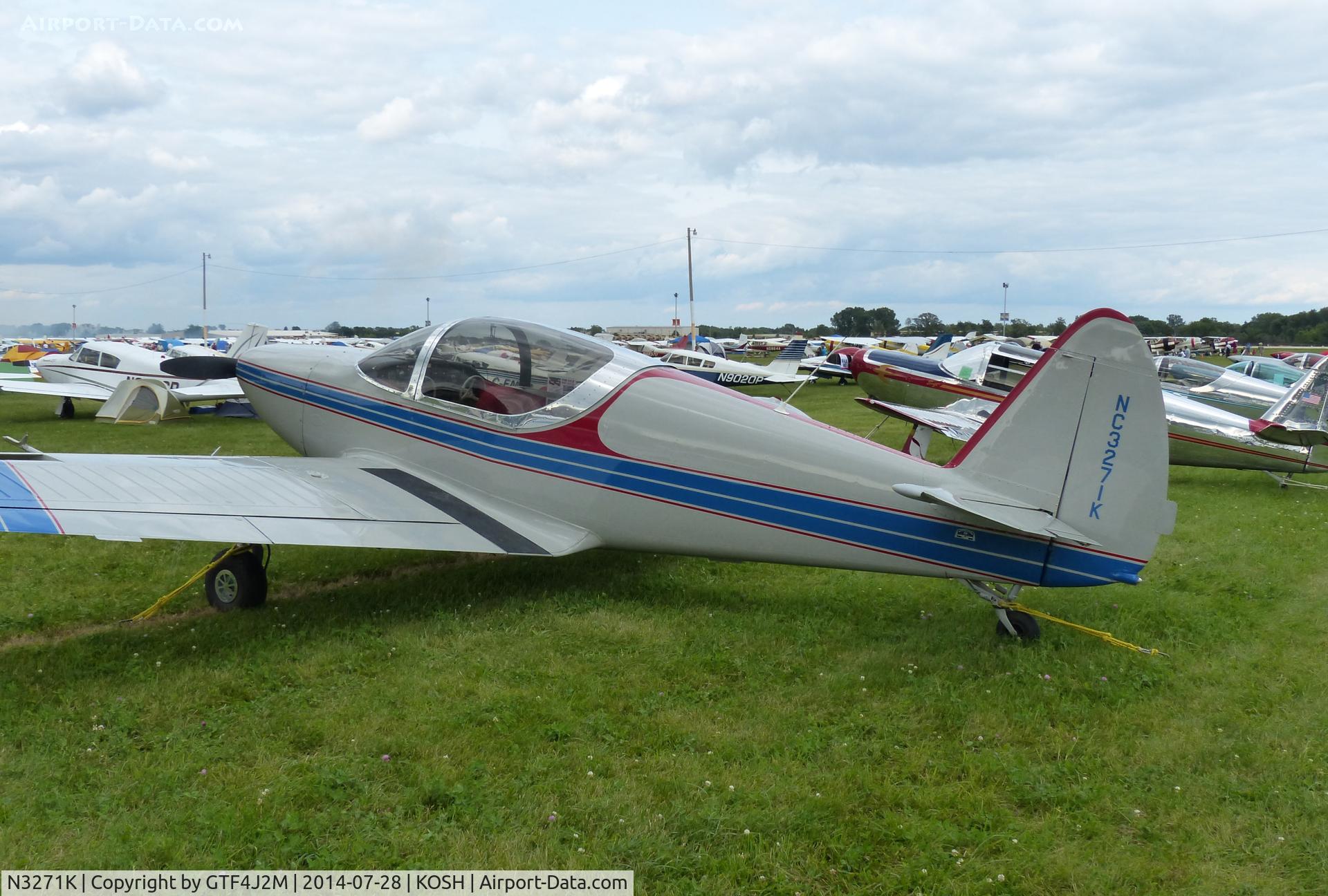 N3271K, 1946 Globe GC-1B Swift C/N 1264, N3271K   at Oshkosh 28.7.14