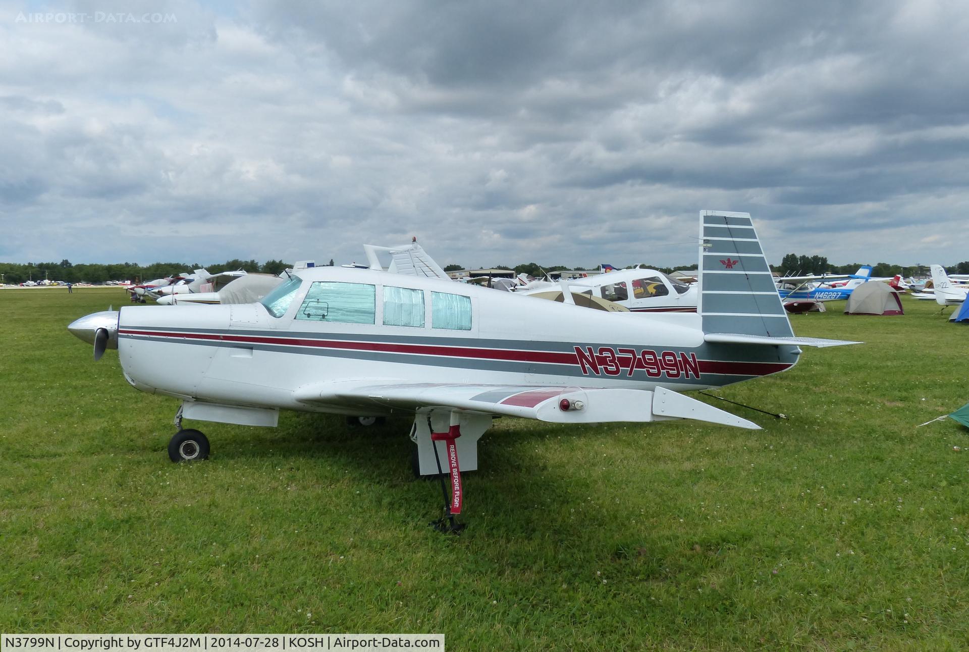 N3799N, 1967 Mooney M20F Executive C/N 680122, N3799N   at Oshkosh 28.7.14
