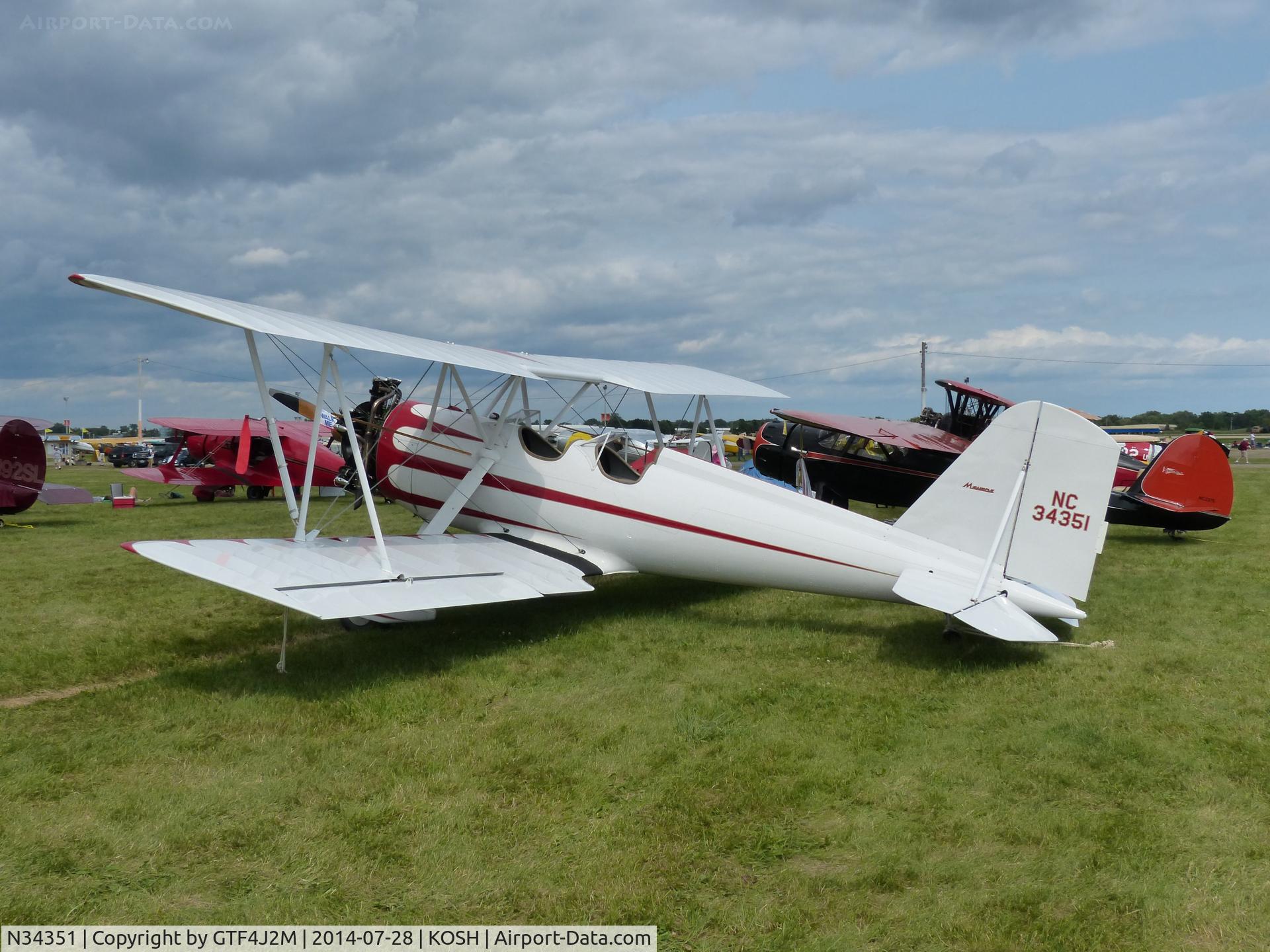 N34351, 1943 Meyers OTW-160 C/N 95, N34351   at Oshkosh 28.7.14