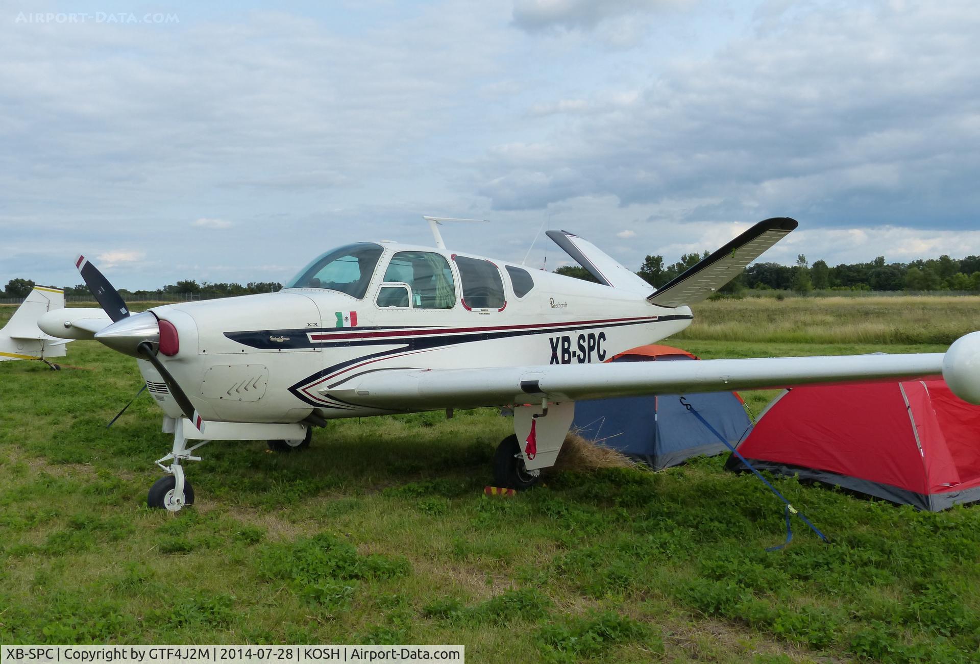 XB-SPC, 1959 Beech M35 Bonanza Bonanza C/N D-6255, XB-SPC   at Oshkosh 28.7.14
