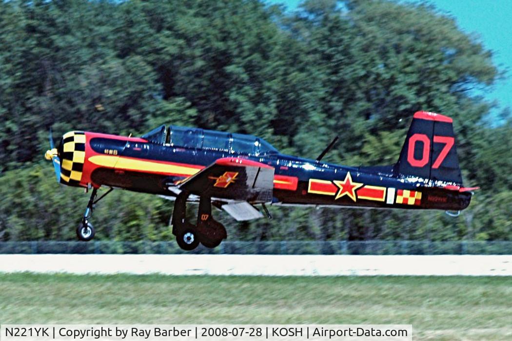 N221YK, 1968 Nanchang CJ-6 C/N 2432001, Nanchang CJ-5A [2432001] Oshkosh-Wittman Regional Airport~N 28/07/2008