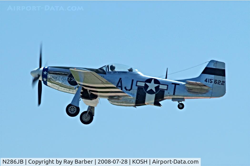 N286JB, 1945 North American P-51D Mustang C/N 4511483, Commonwealth CA-18 Mustang PR.22 [1523] Oshkosh-Wittman Regional~N 28/07/2008