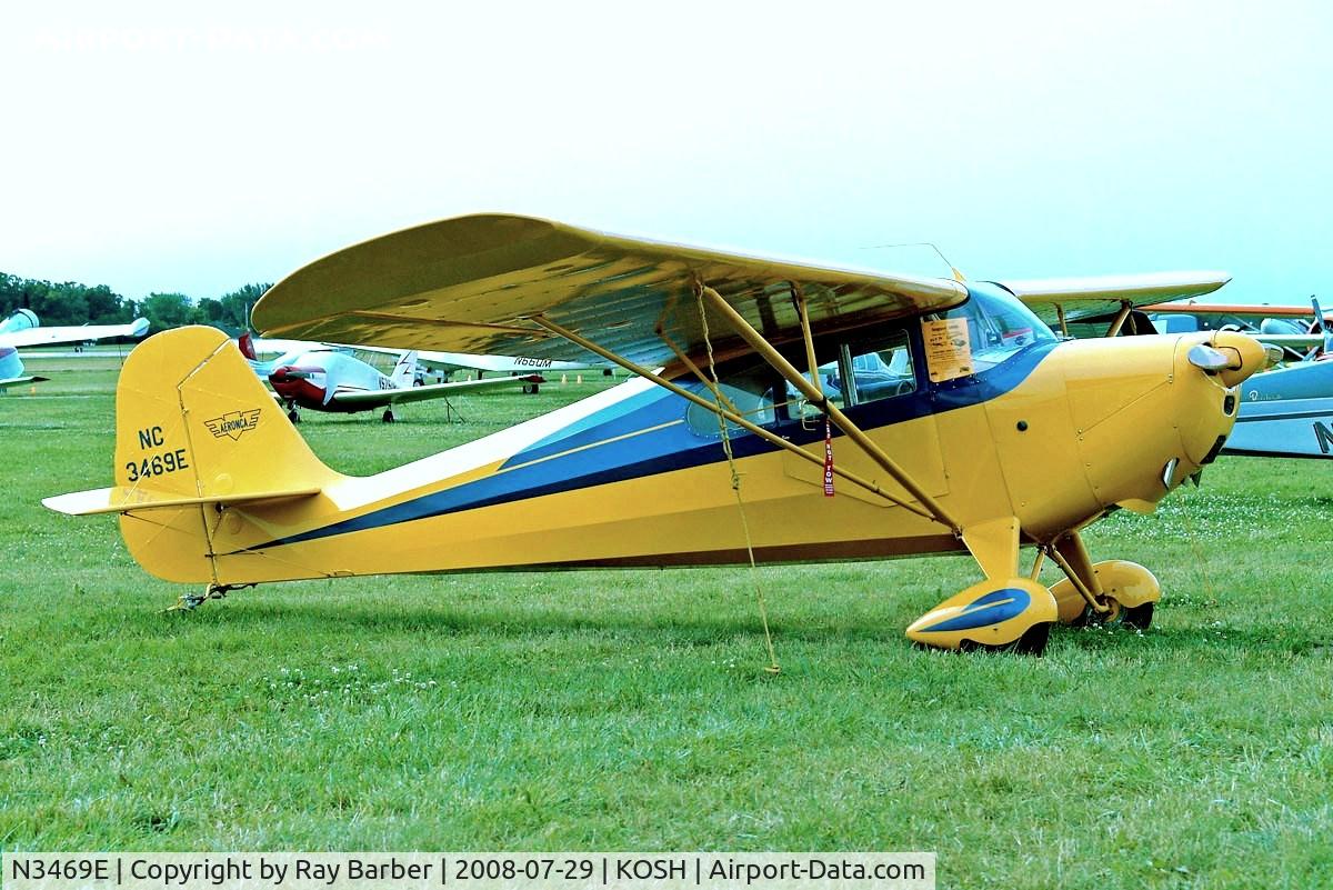 N3469E, 1947 Aeronca 11AC Chief C/N 11AC-1764, Aeronca 11AC Chief [11AC-1764] Oshkosh-Wittman Regional~N 29/07/2008