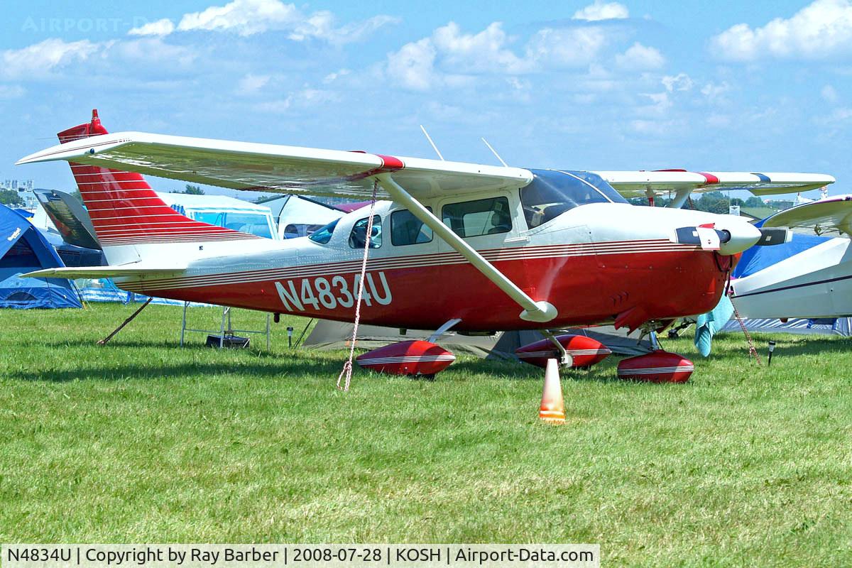 N4834U, 1963 Cessna 210-5A(205A) C/N 205-0534, Cessna 205A [205-0534] Oshkosh-Wittman Regional~N 28/07/2008