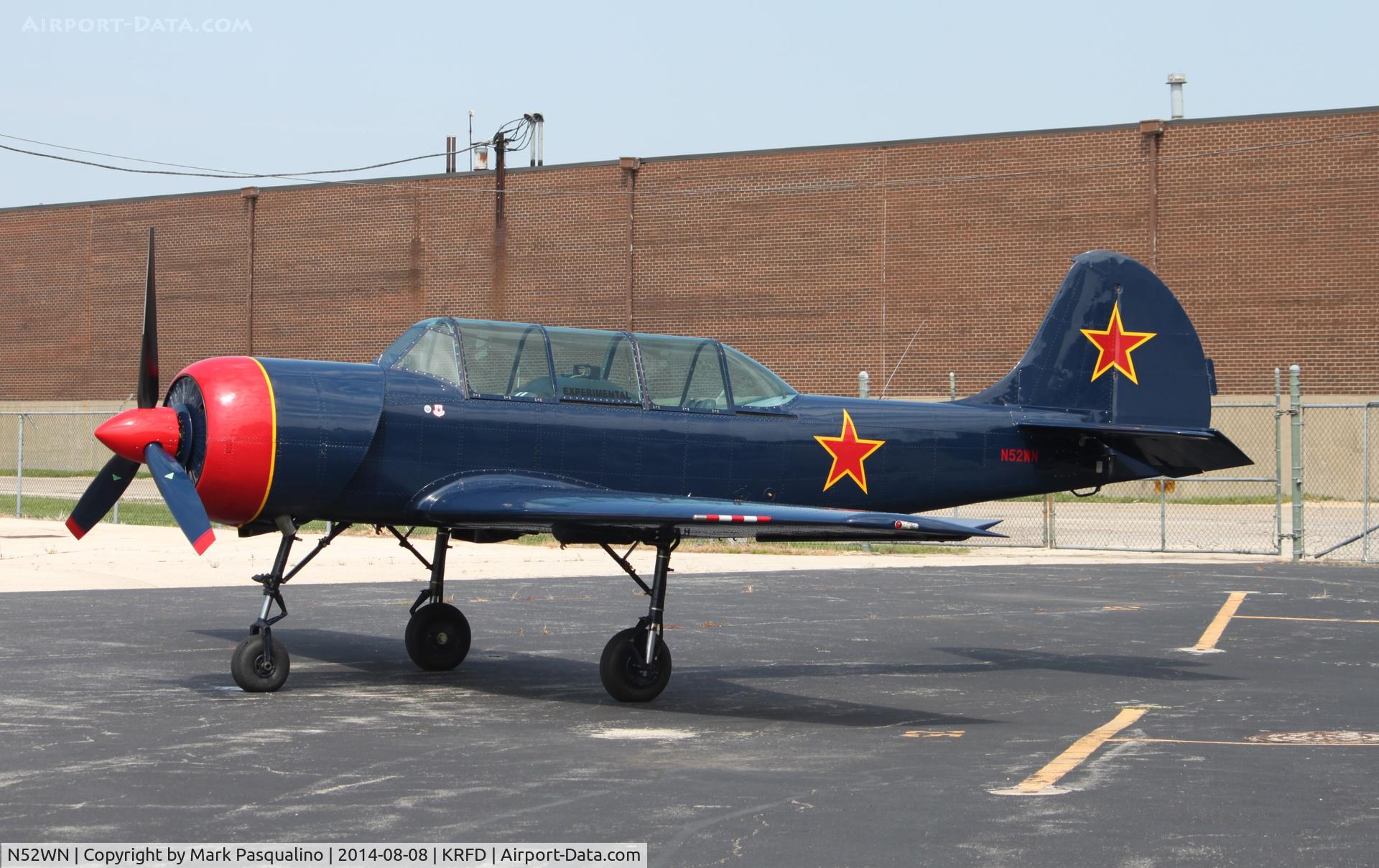N52WN, 1983 Yakovlev (Aerostar) Yak-52 C/N 833014, YAK-52