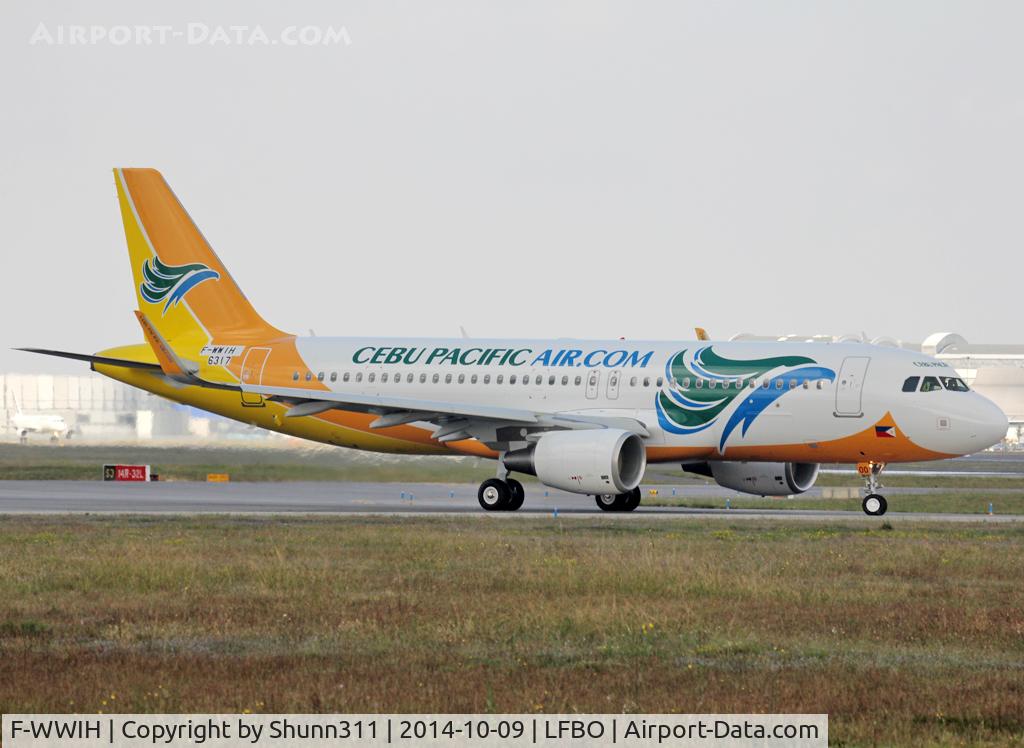 F-WWIH, 2014 Airbus A320-214 C/N 6317, C/n 6317 - To be RP-C4100