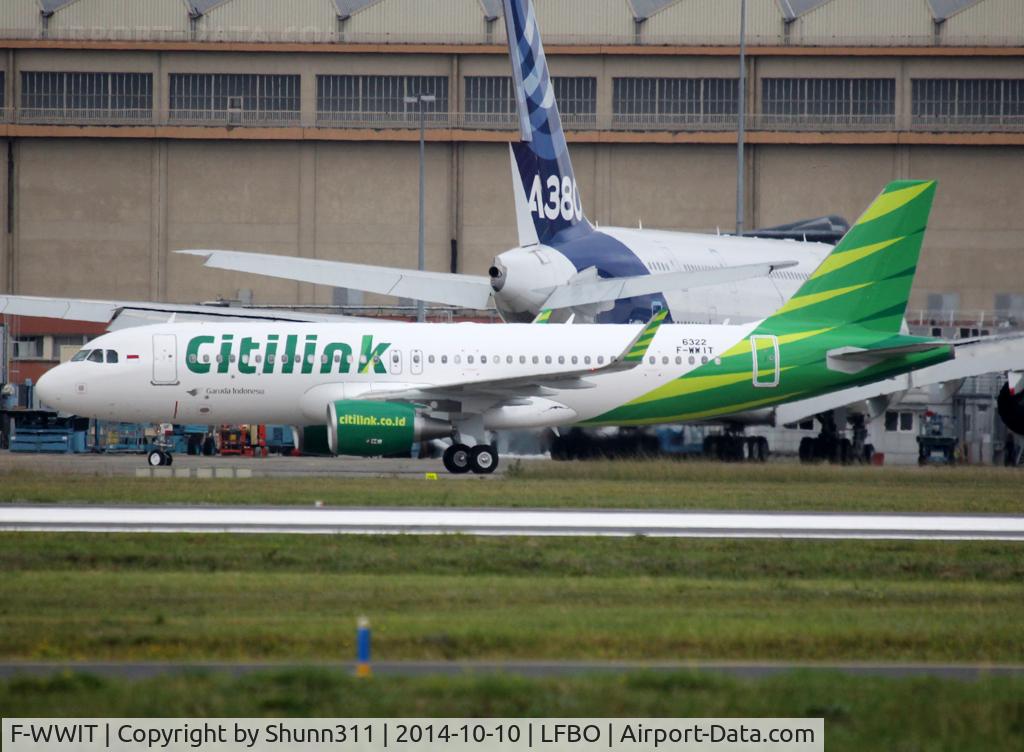 F-WWIT, 2014 Airbus A320-214 C/N 6322, C/n 6322 - To be PK-GQF