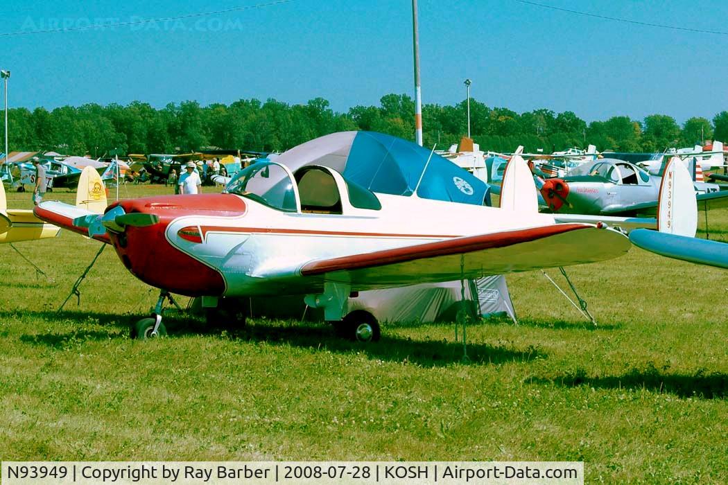 N93949, 1946 Erco 415C Ercoupe C/N 1272, Erco 415C Ercoupe [1272] Oshkosh-Wittman Regional~N 28/07/2008