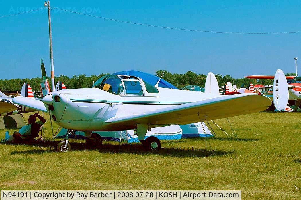 N94191, 1946 Erco 415C Ercoupe C/N 1514, Erco 415C Ercoupe [1514] Oshkosh-Wittman Regional~N 28/07/2008
