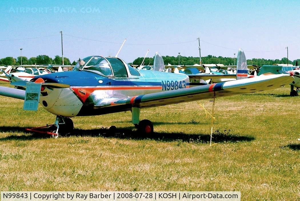 N99843, 1946 Erco 415C Ercoupe C/N 2466, Erco 415C Ercoupe [2466] Oshkosh-Wittman Regional~N 28/07/2008