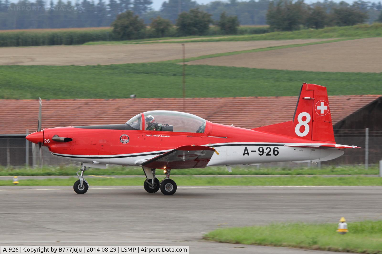 A-926, 1983 Pilatus PC-7 Turbo Trainer C/N 334, at AIR14