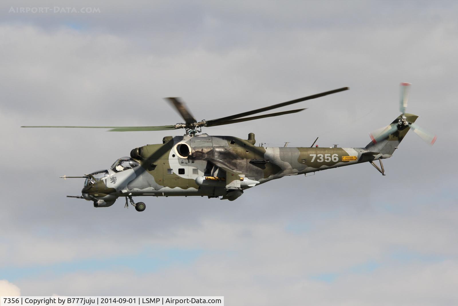 7356, Mil Mi-24V Hind E C/N 087356, at AIR14