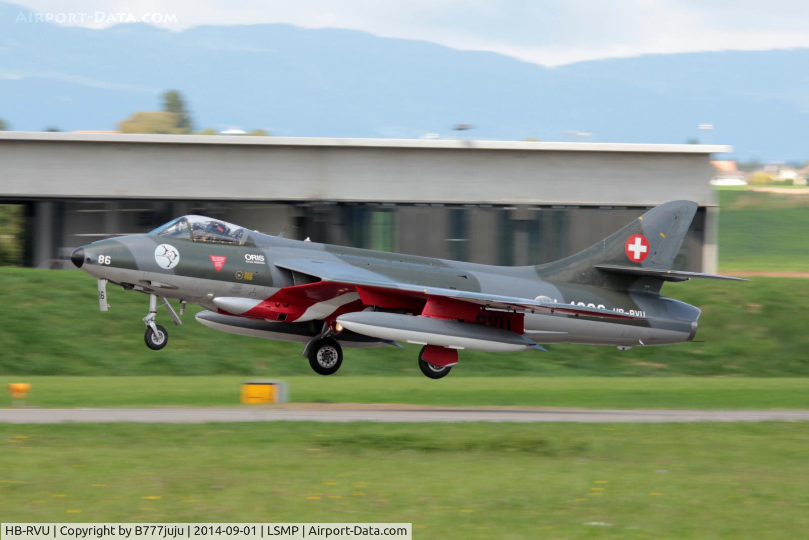 HB-RVU, 1960 Hawker Hunter F.58 C/N 41H-697453, at AIR14