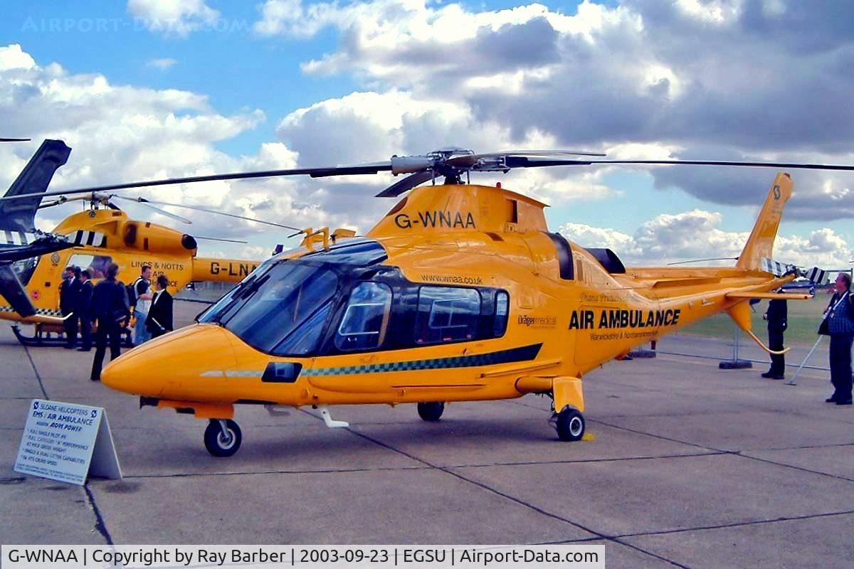 G-WNAA, 2000 Agusta A-109E Power C/N 11090, Agusta A-109E Power [11090] (Warwickshire and Northamptonshire Air Ambulance) Duxford~G 23/09/2003