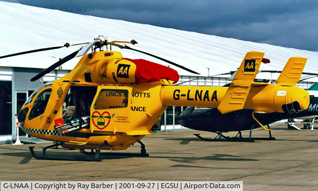 G-LNAA, 2000 McDonnell Douglas MD-900 Explorer C/N 900-00074, McDonnell-Douglas MD-902 Explorer [900-00074] (Linc & Notts Air Ambulance) Duxford~G 27/09/2001