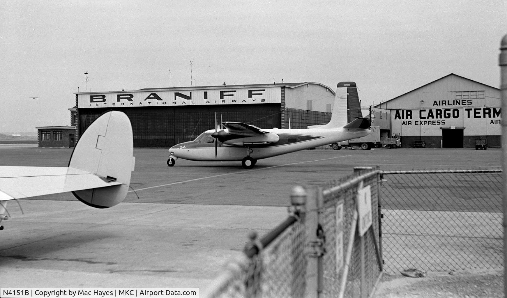 N4151B, 1953 Aero Commander 520 C/N 520-56, 1954 Kansas City Muni MKC