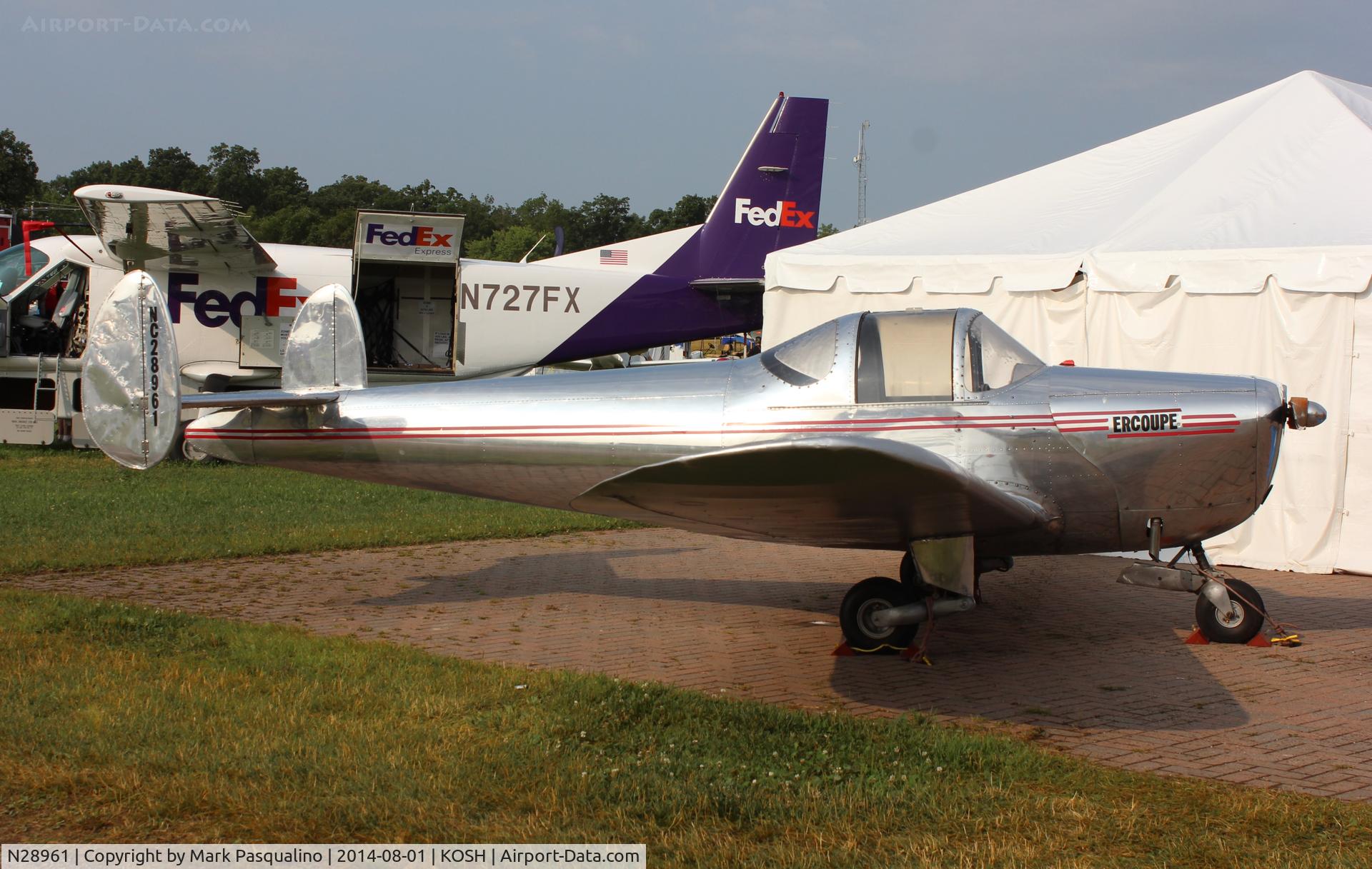N28961, 1941 Erco 415C Ercoupe C/N 57, Ercoupe 415-C